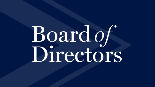 graphic that says board of directors