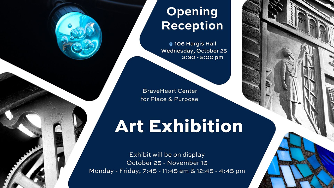 BCPP art exhibit opening reception Oct. 25 from 3:30 - 5:00 pm in Hargis Hall