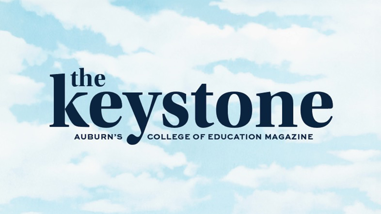 Keystone Magazine with clouds as the background