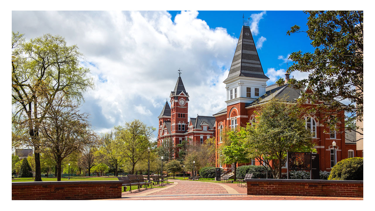 A photo of the Samford lawn.