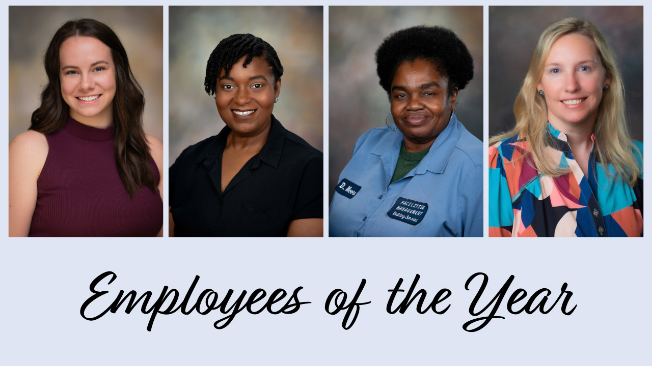 Employees of the year announced in this graphic.