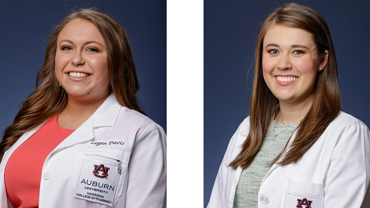 Headshots of Logan Davis and Darby Moore