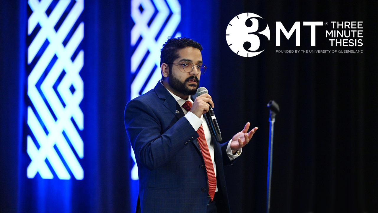 Auburn's 2022 Three Minute Thesis winner presents at the regional competition
