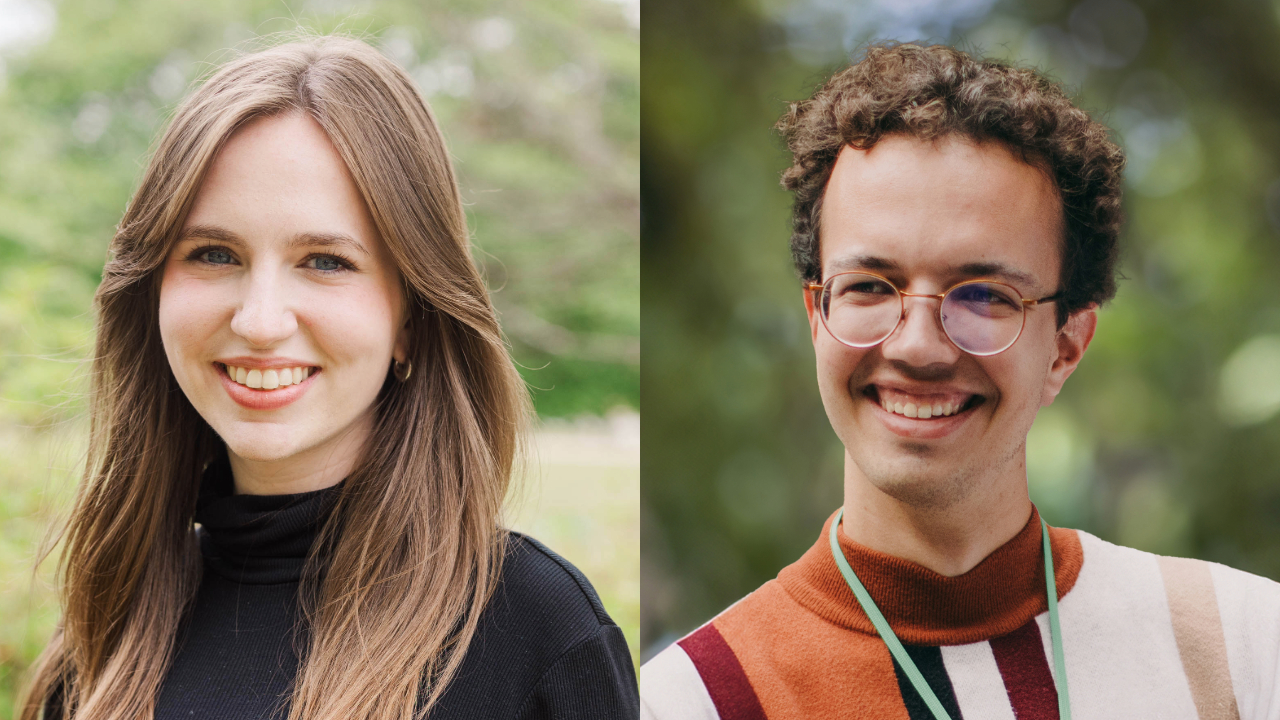 Caroline Webster and Robert Gleason