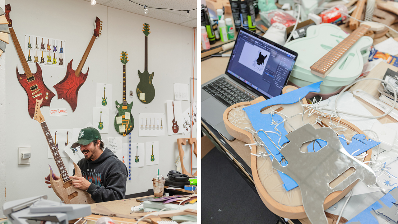 industrial design guitar design studio students and work