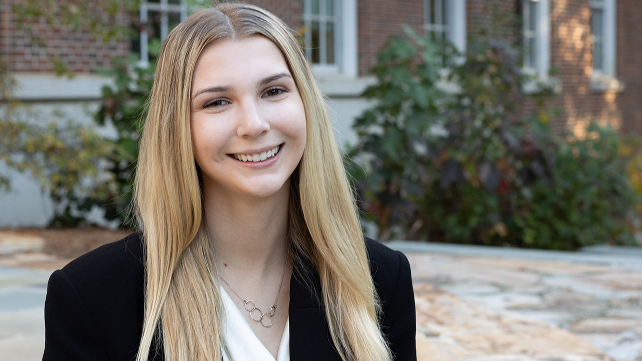 Josie Wolan Fall 2023 Student Marshal for College of Forestry, Wildlife and Environment