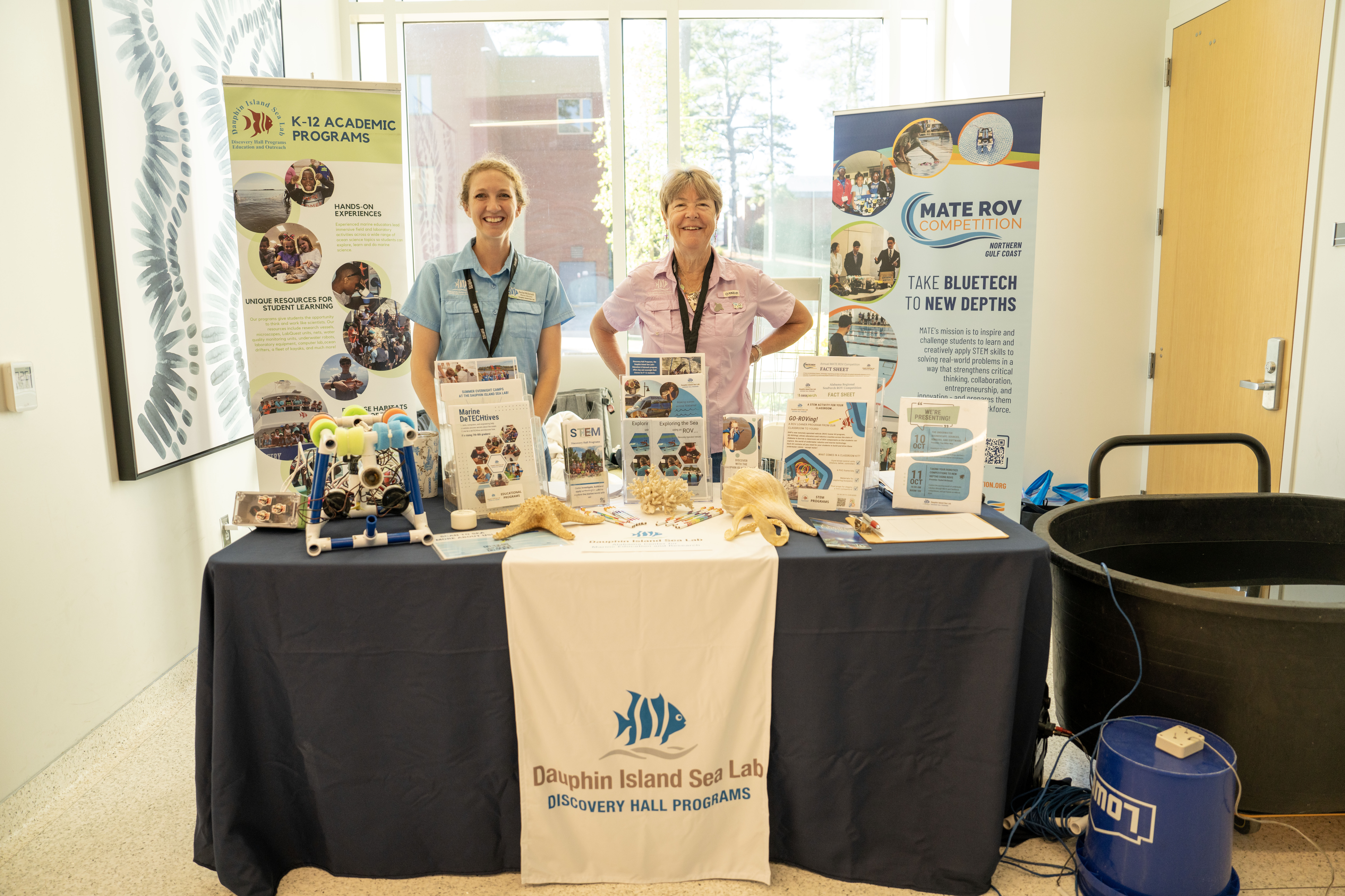 The Dauphin Island Sea Lab was one of many exhibits where SERC attendees could learn about the different uses of robotics. 