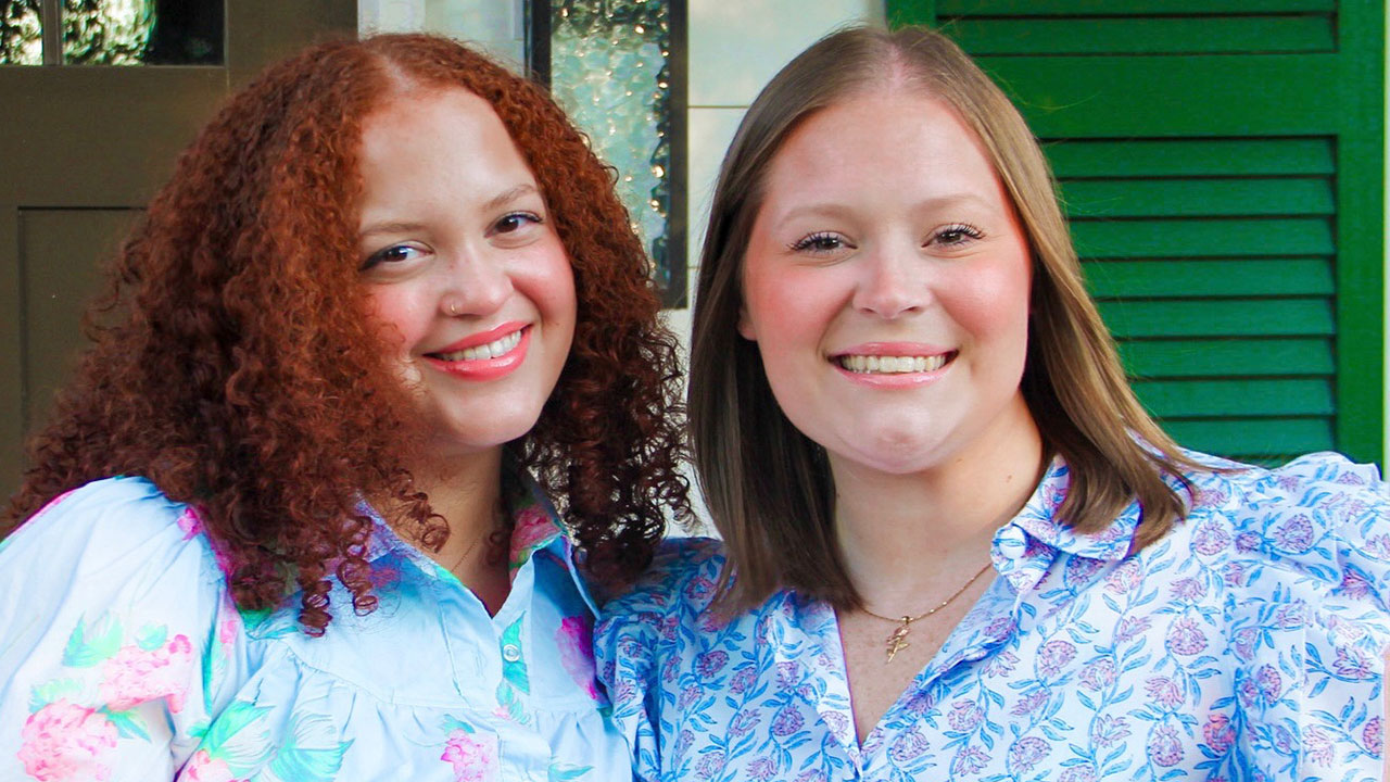 Mary Wheelock and Jessie Barclay are pictured together outdoors