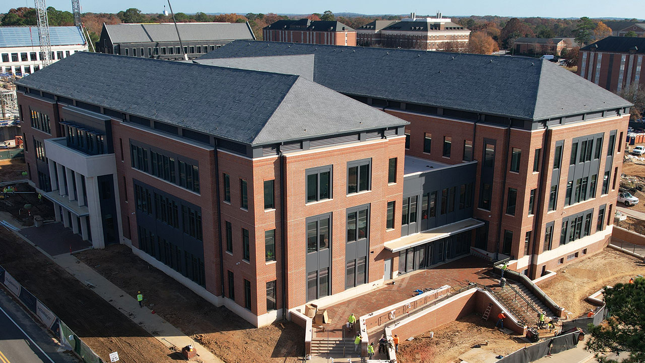 An aerial view of the College of Education