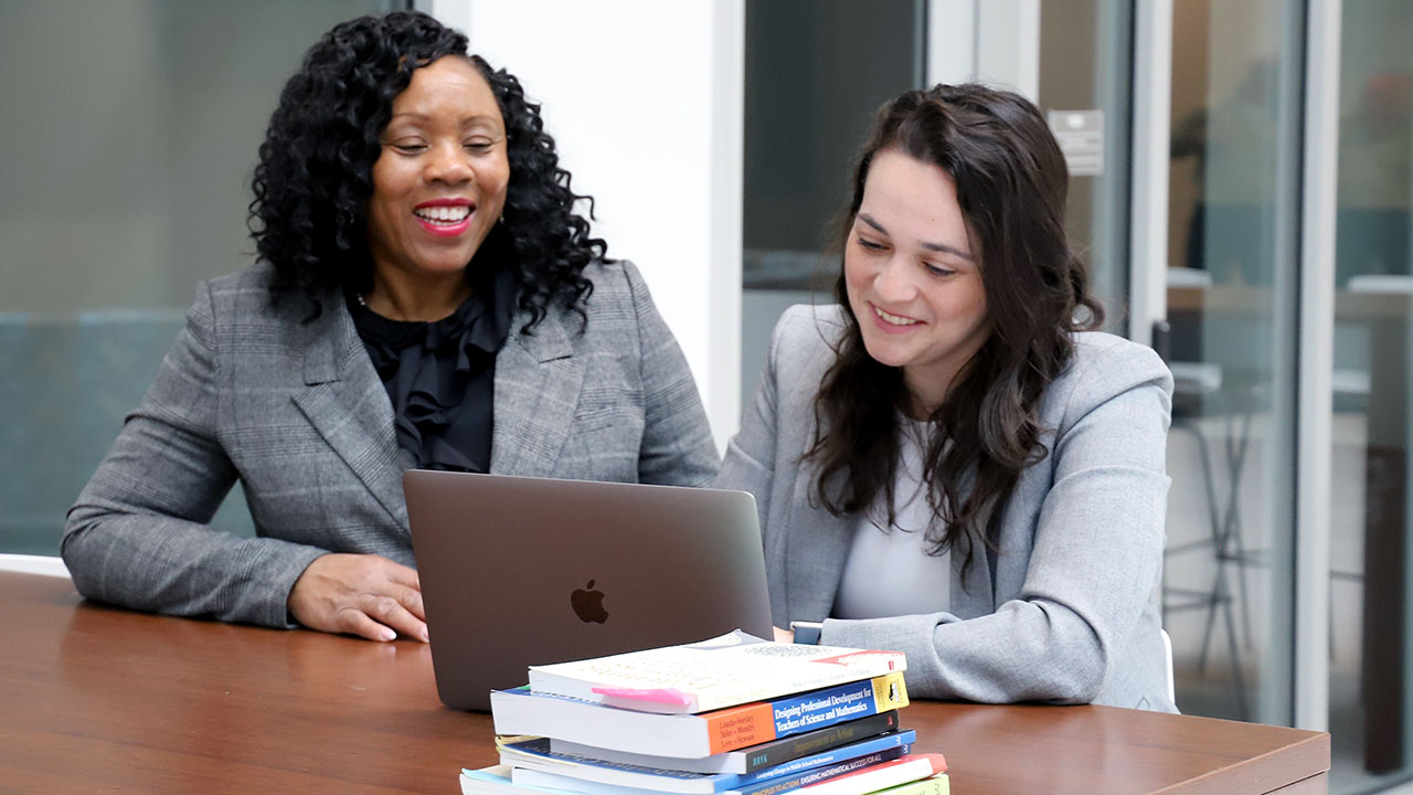 Lizzy Harkey and her advisor Marilyn Strutchens