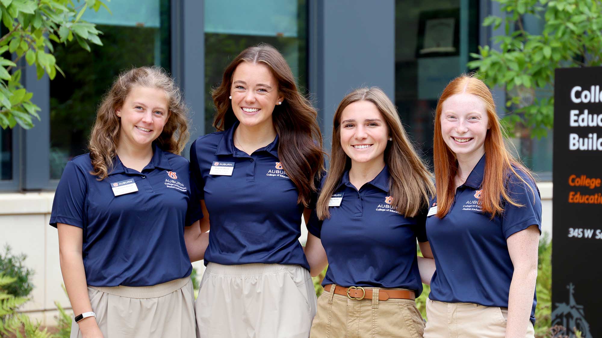 The four student ambassador officers