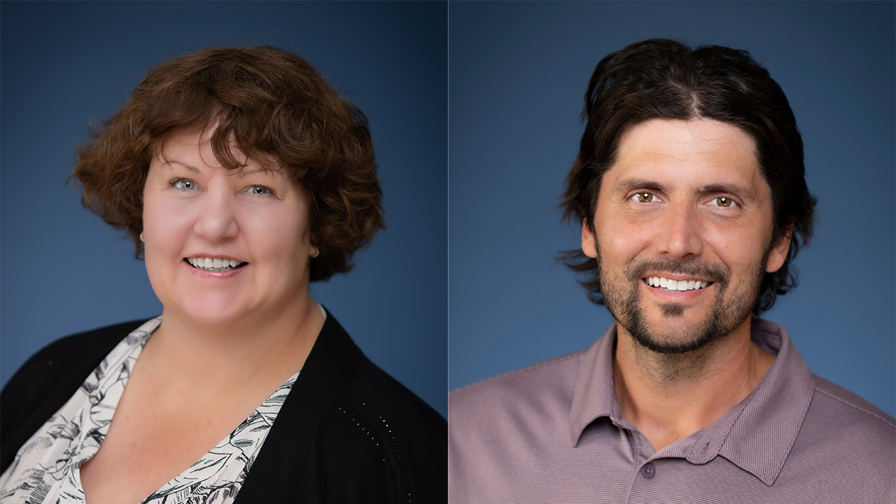 Professors JoEllen Sefton and Michael Roberts