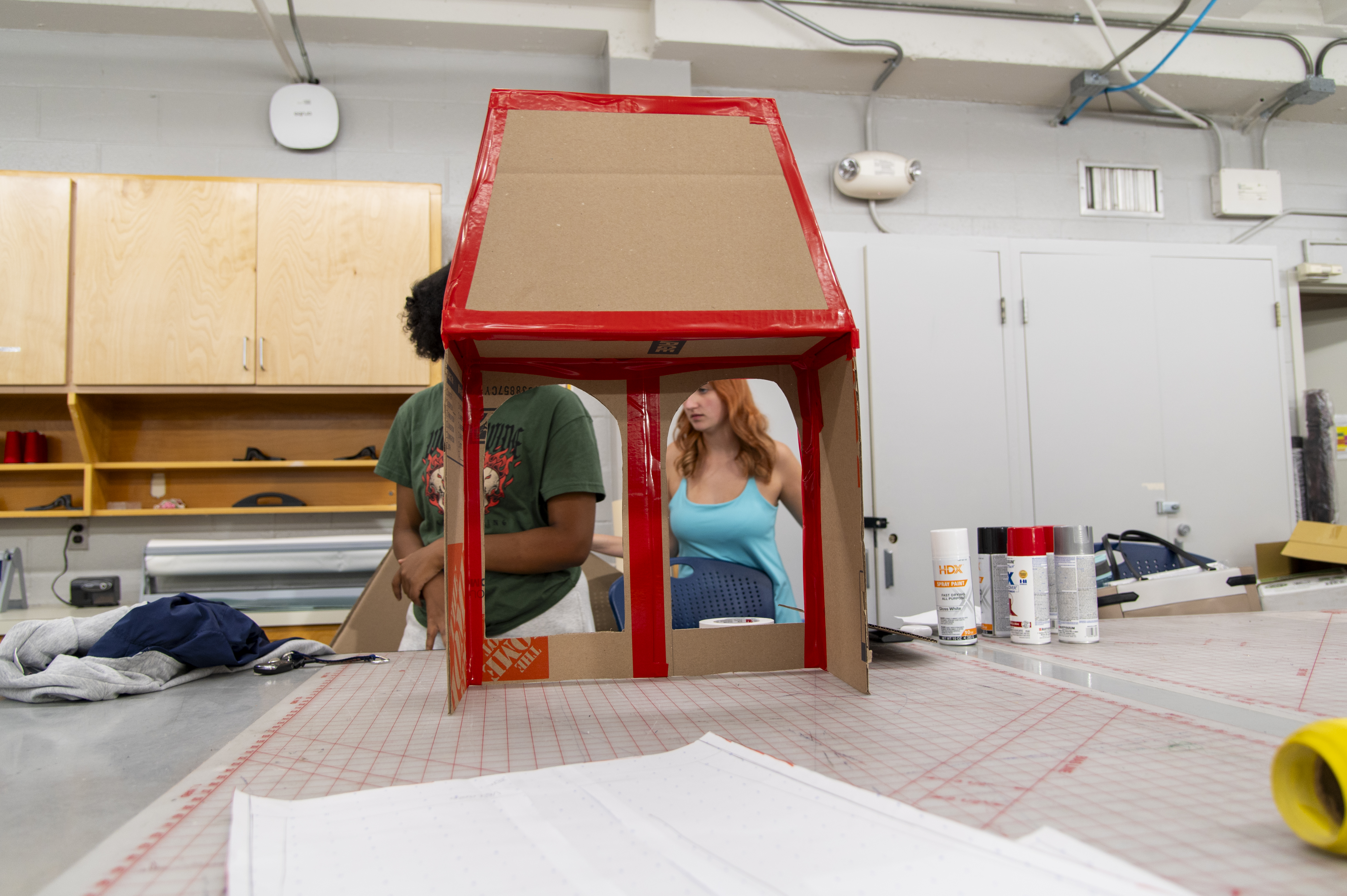 Students build the Mack costume