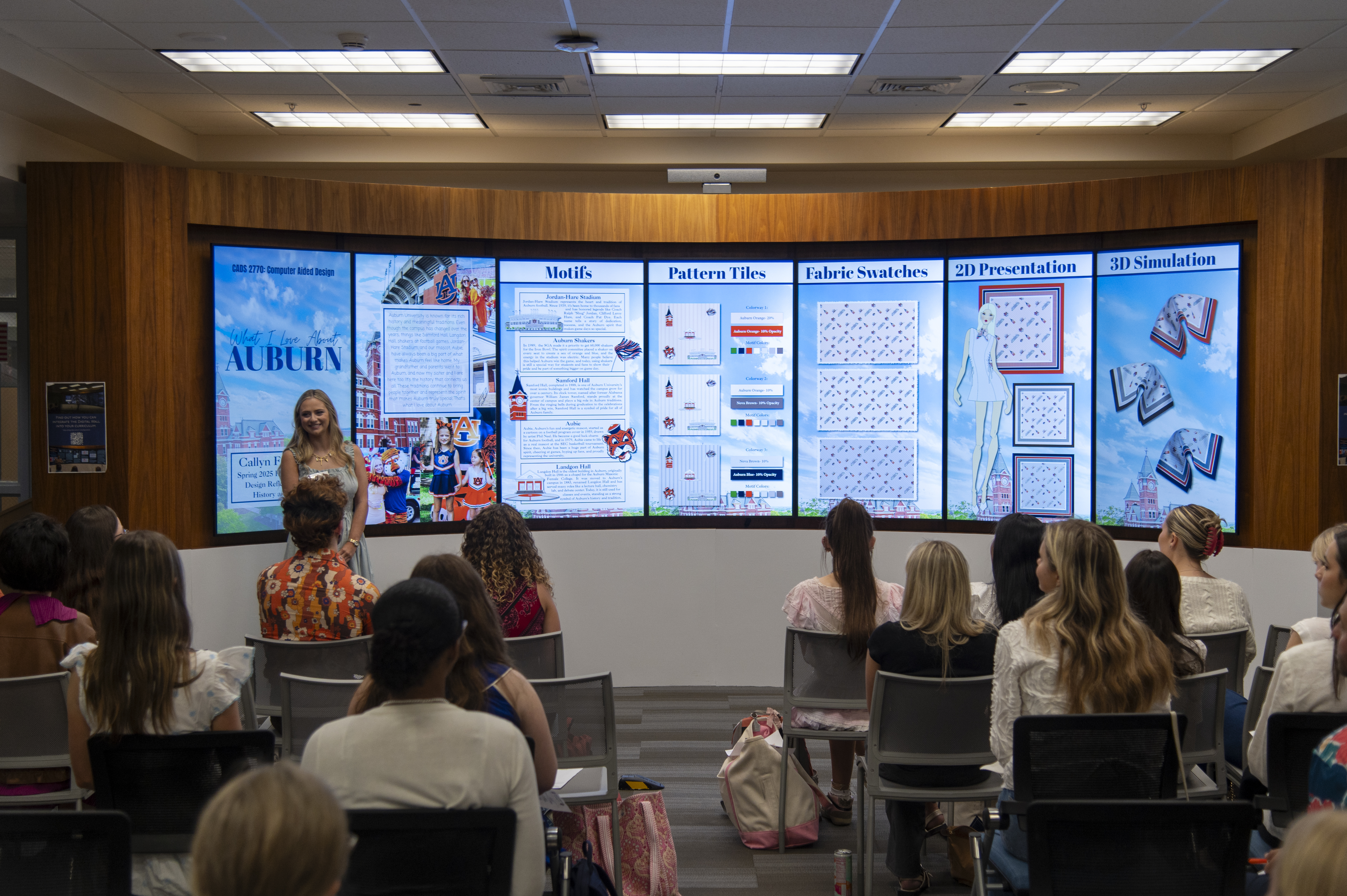 College of Human Sciences apparel merchandising, design and production management students compete in a 2025 Design Challenge.