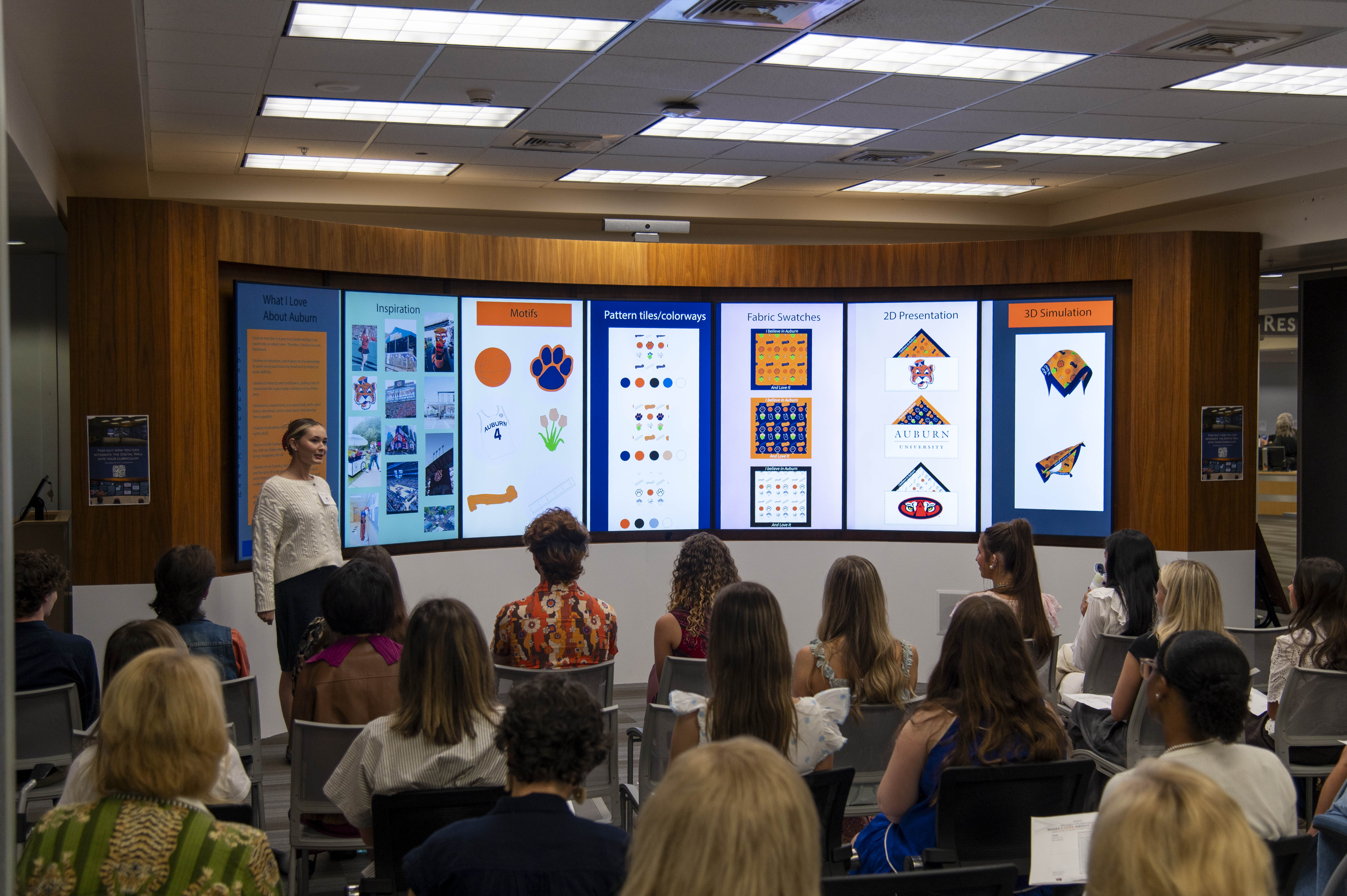 College of Human Sciences apparel merchandising, design and production management students compete in a 2025 Design Challenge.