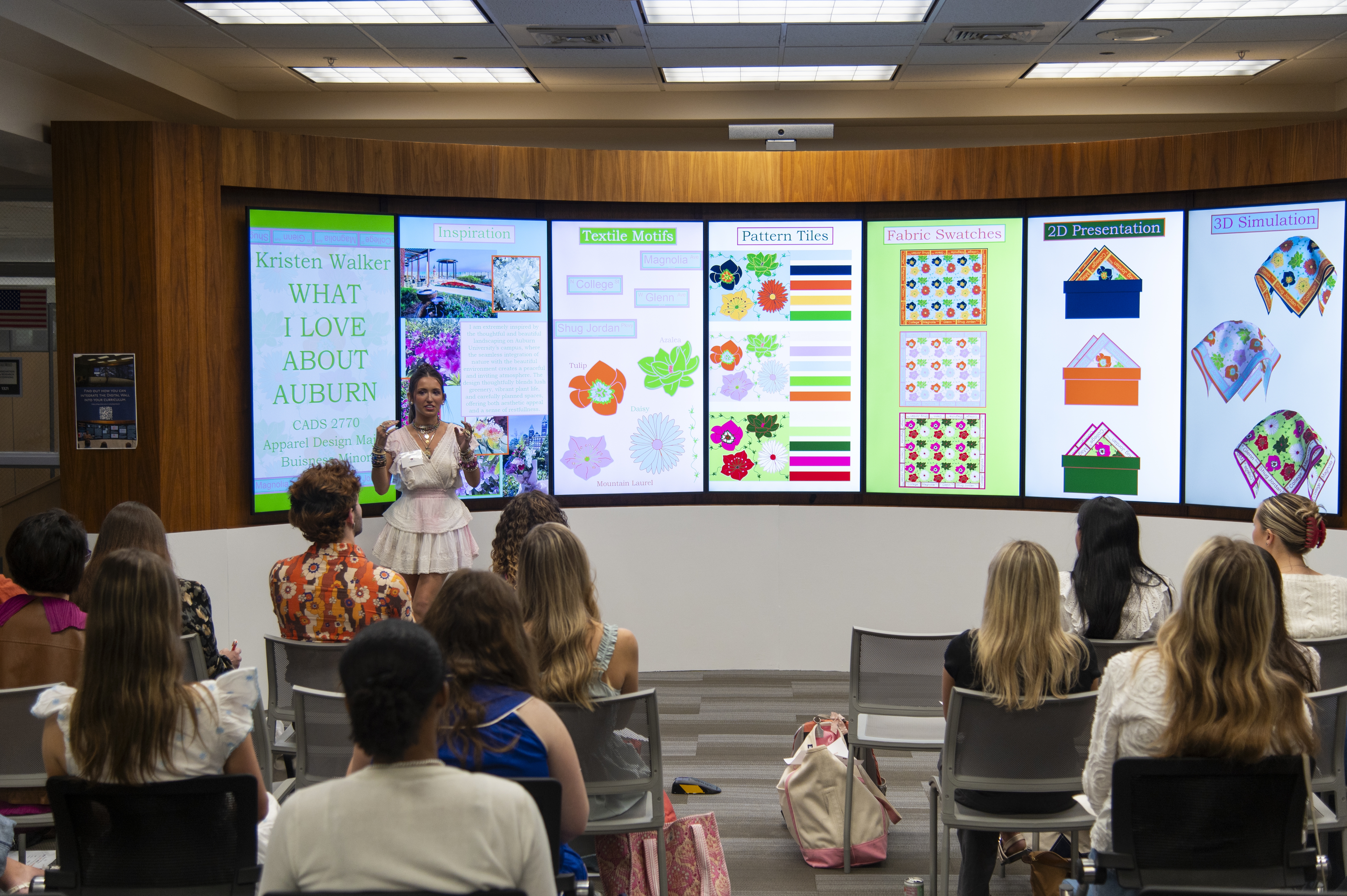 College of Human Sciences apparel merchandising, design and production management students compete in a 2025 Design Challenge.