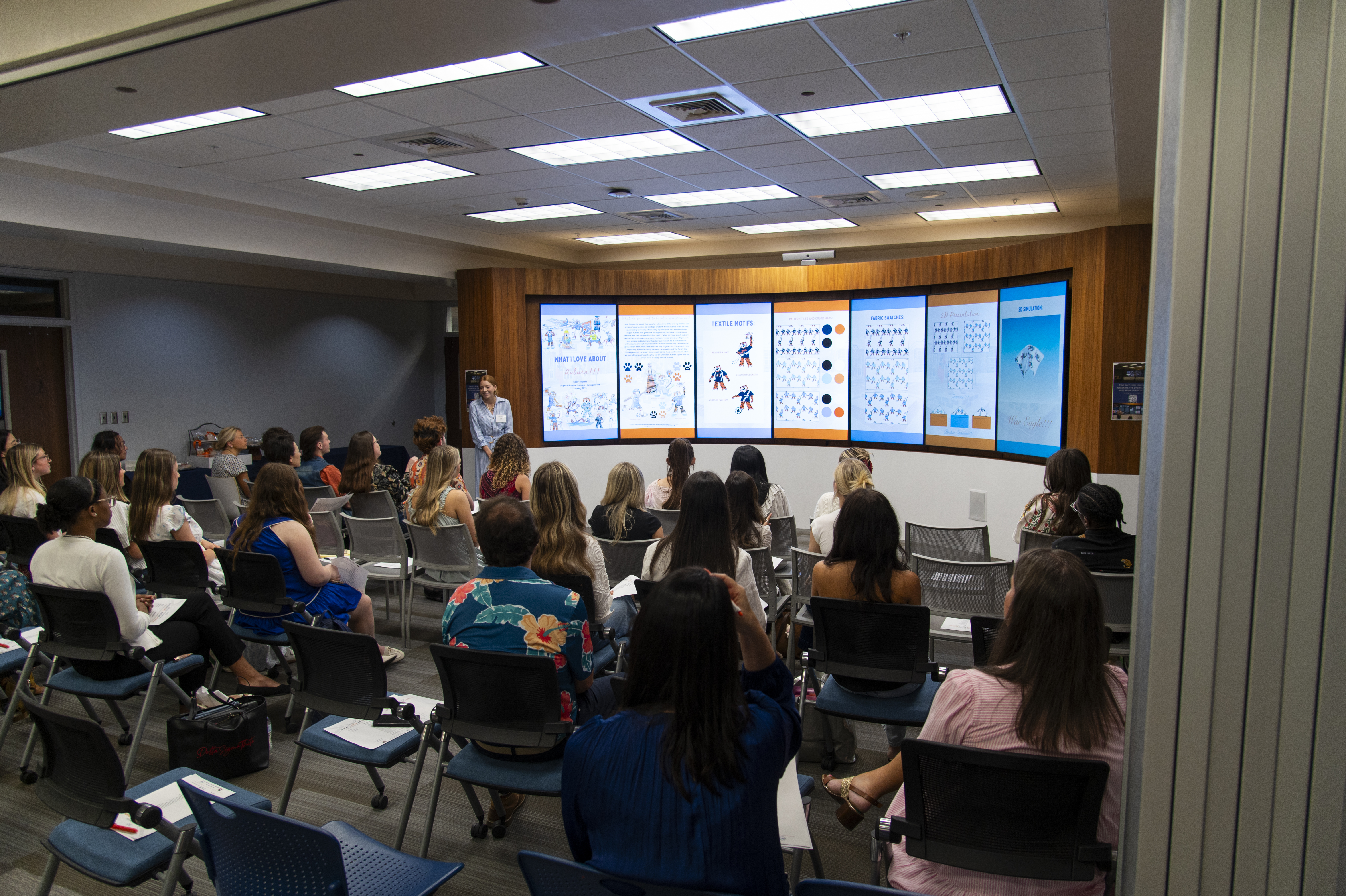 College of Human Sciences apparel merchandising, design and production management students compete in a 2025 Design Challenge.
