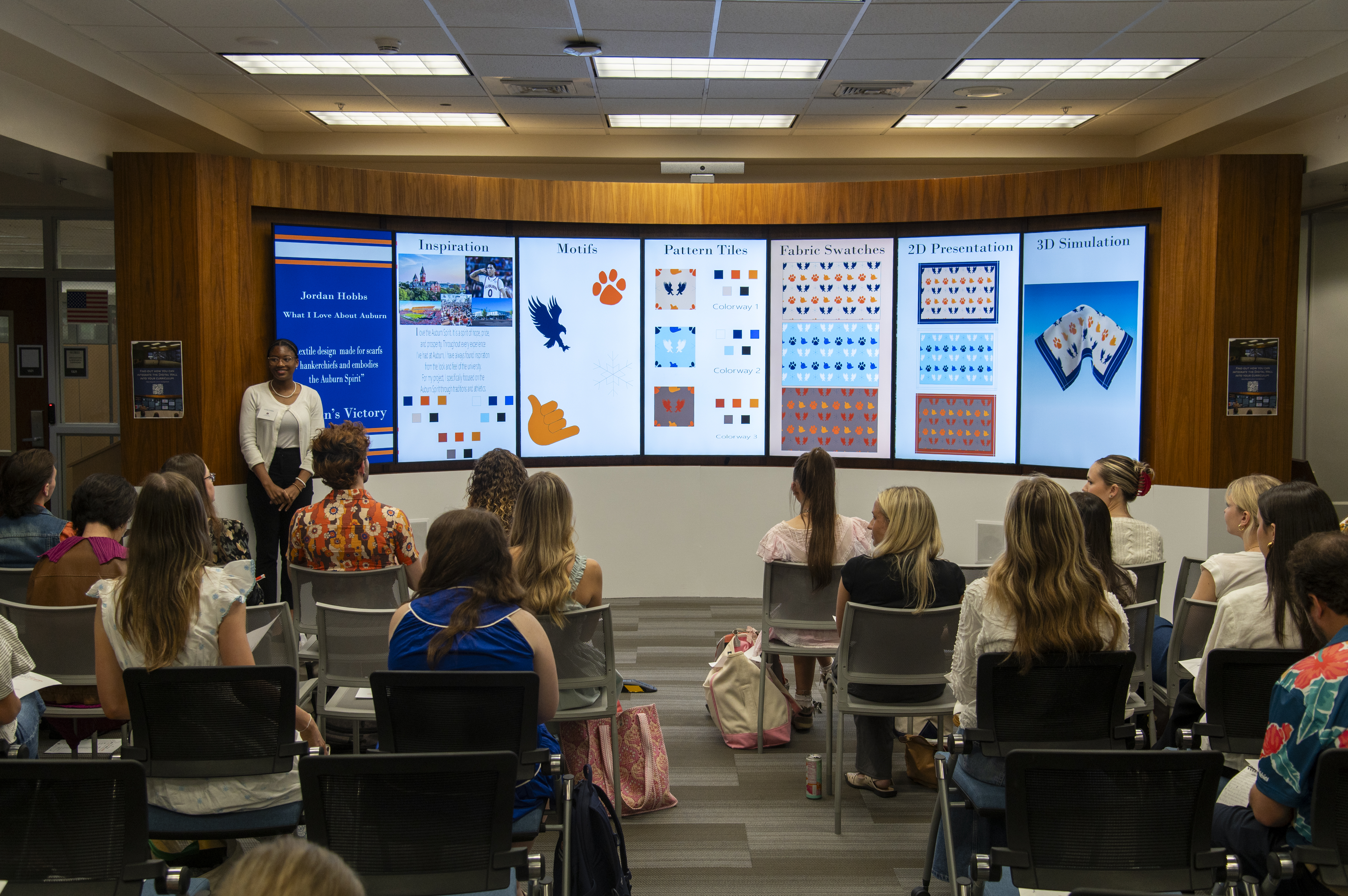 College of Human Sciences apparel merchandising, design and production management students compete in a 2025 Design Challenge.