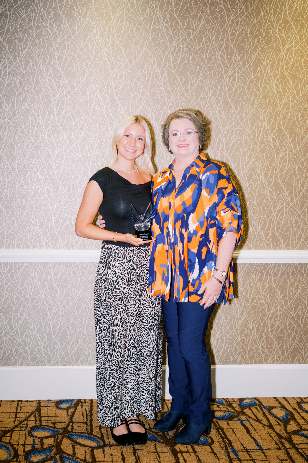 Dr. Karla Teel, right, served as a mentor for Finger during her time at Auburn.