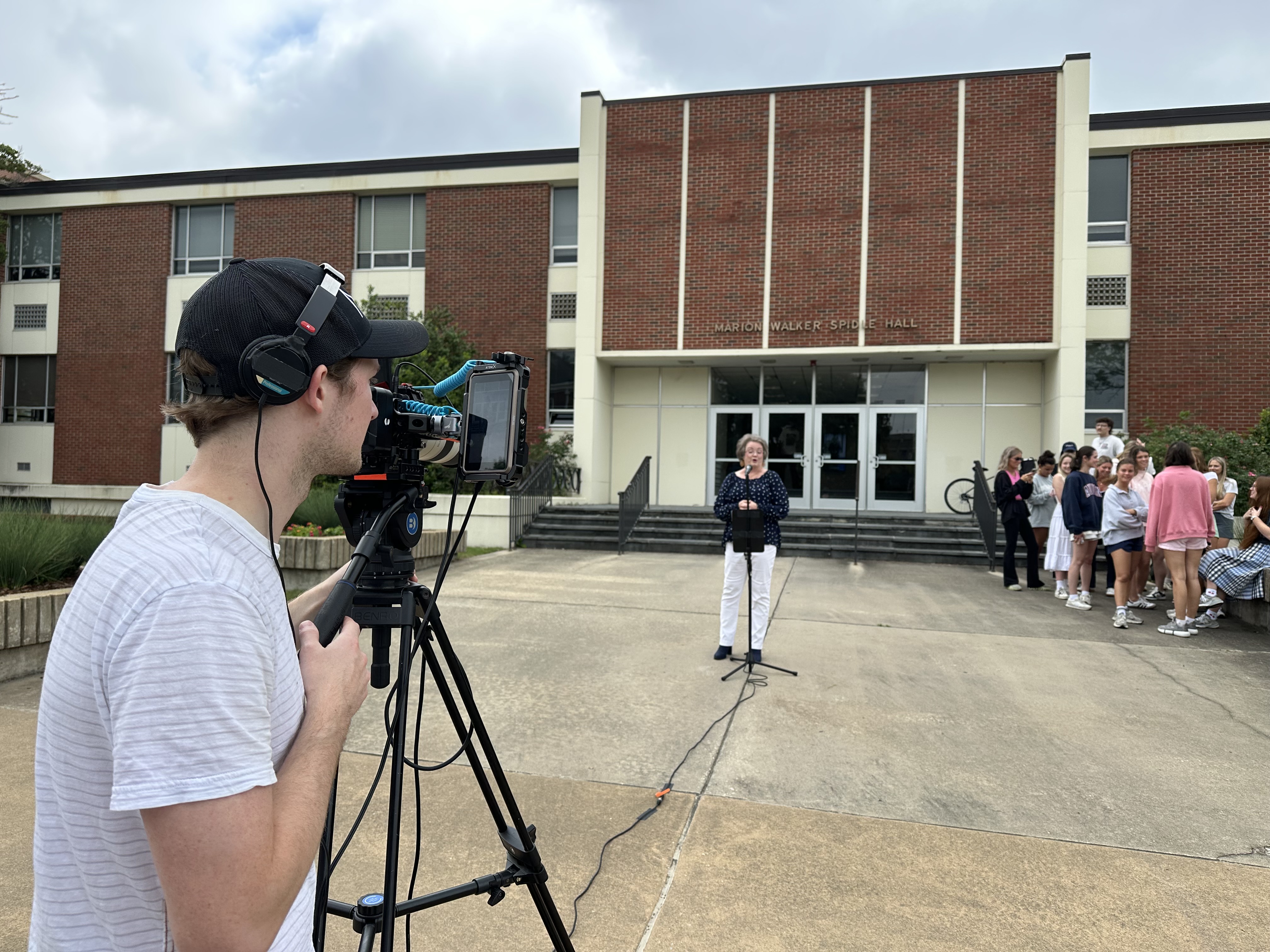 Students and faculty share memories in Spidle Hall and their excitement for what is to come.