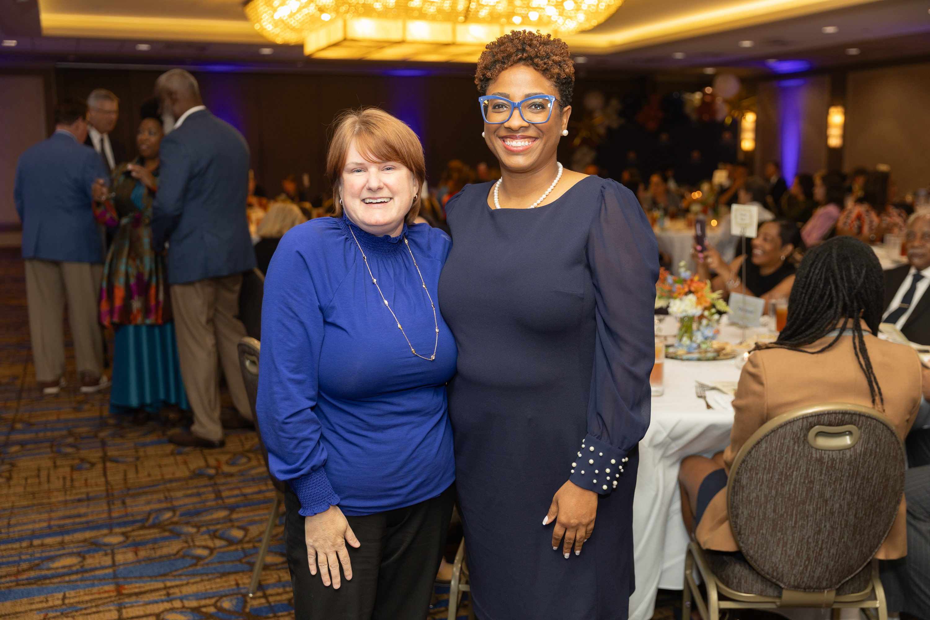 Portia Johnson with Dr. Laura Downey