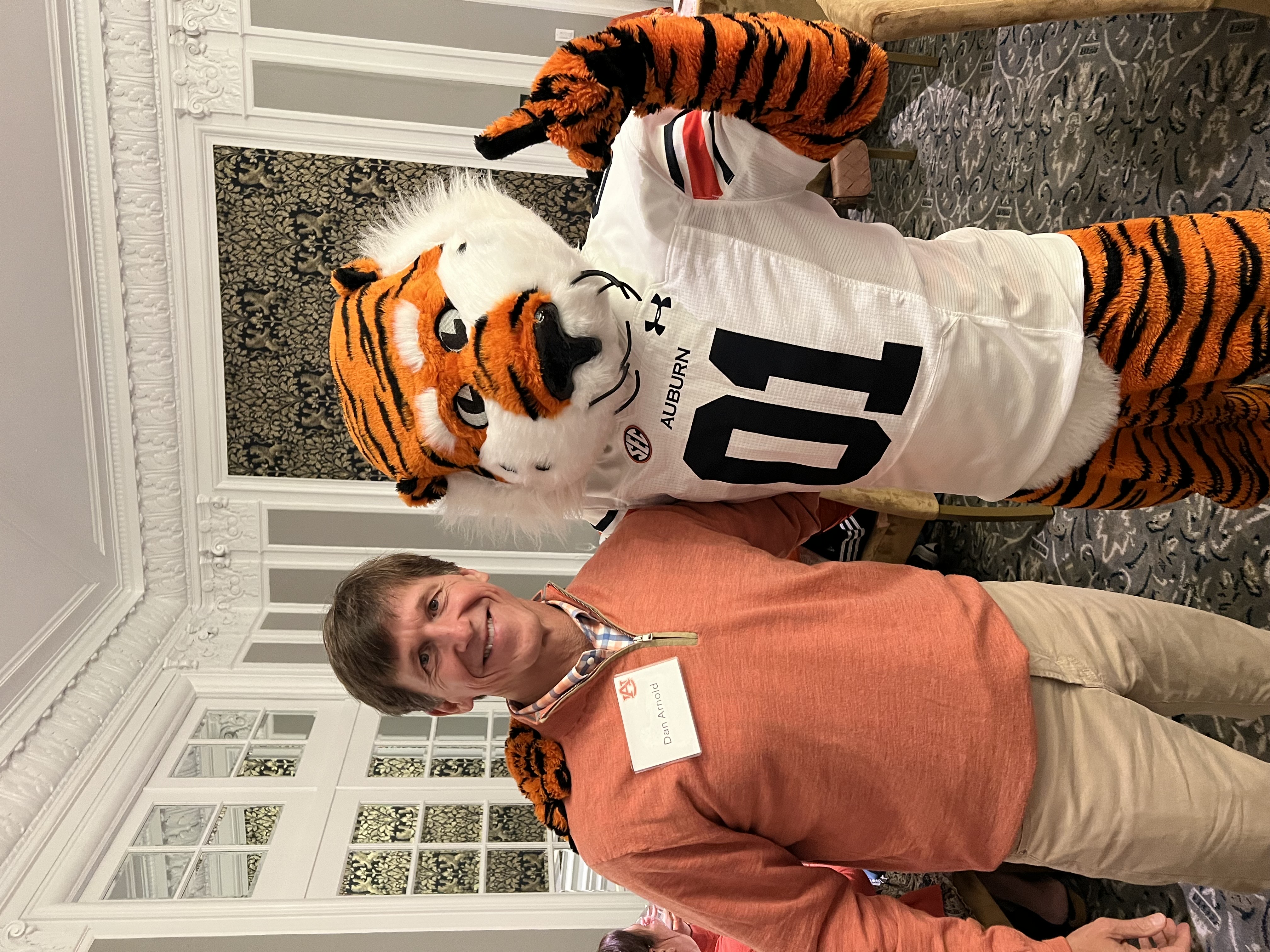 Dan Arnold with Aubie