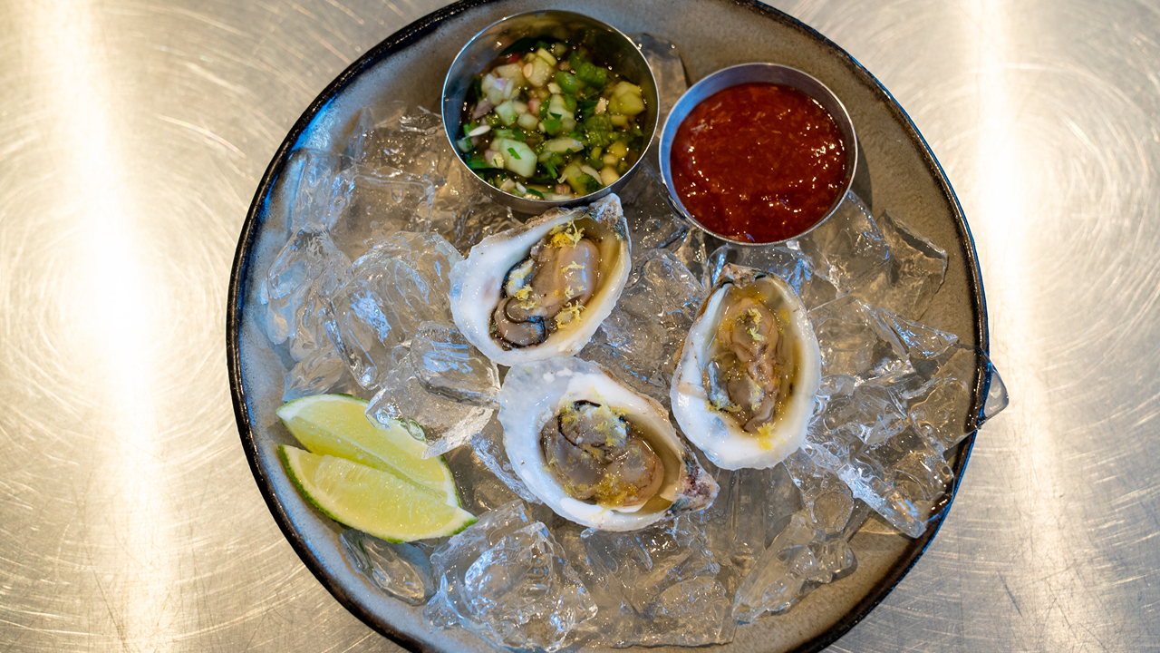 A sample oyster dish