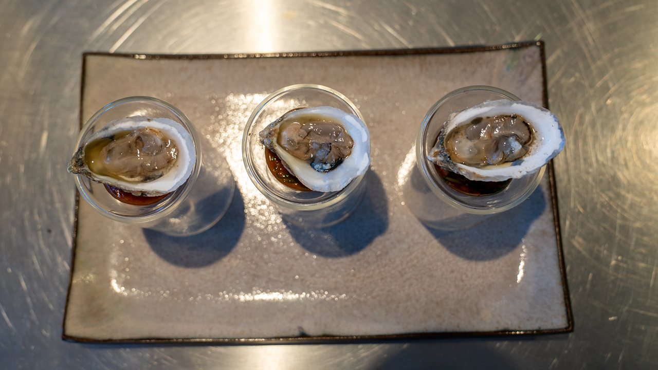 A sample oyster dish
