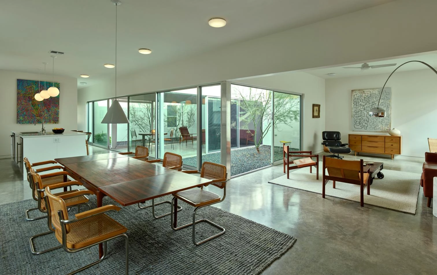 Wide open interior space of 