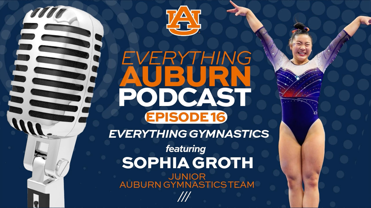 Graphic promoting podcast with Sophia Groth