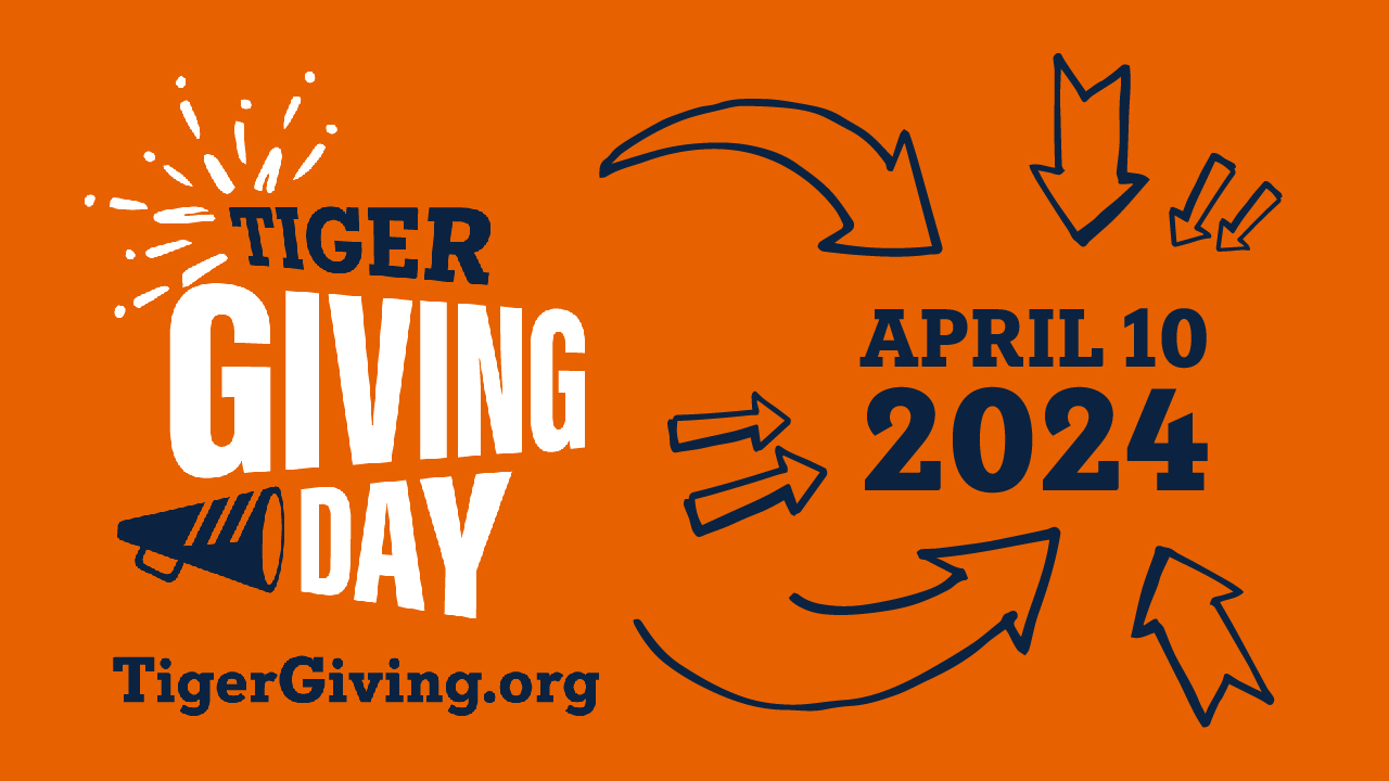 Graphic for Tiger Giving Day is displayed.