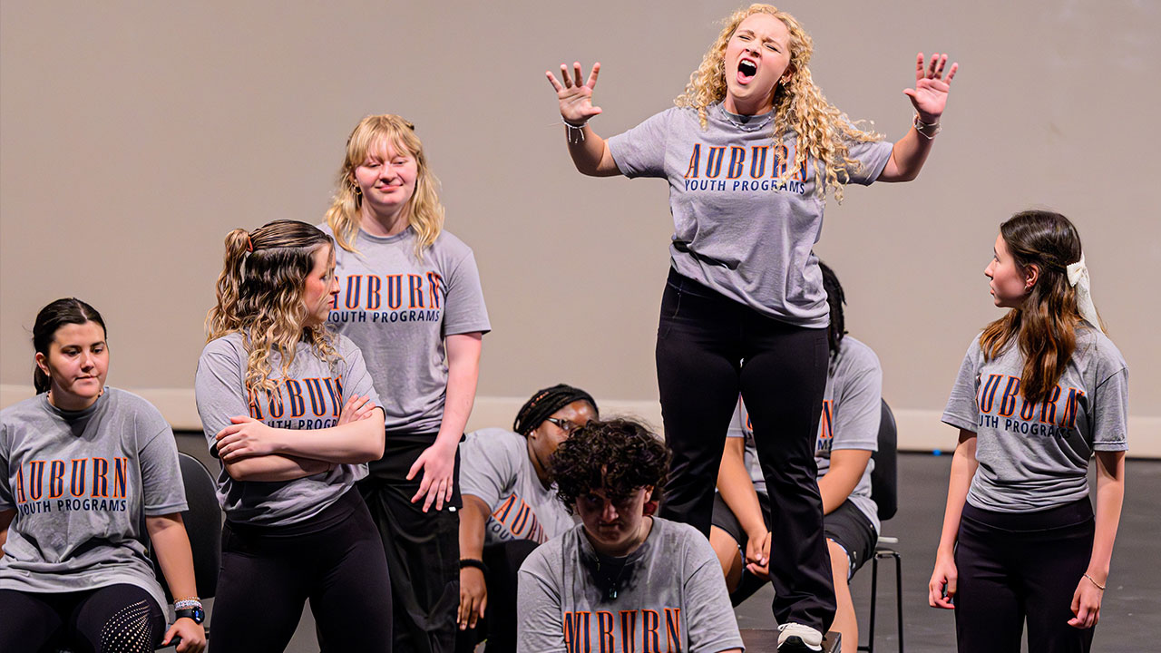 Students have fun in a session of Auburn Youth Programs