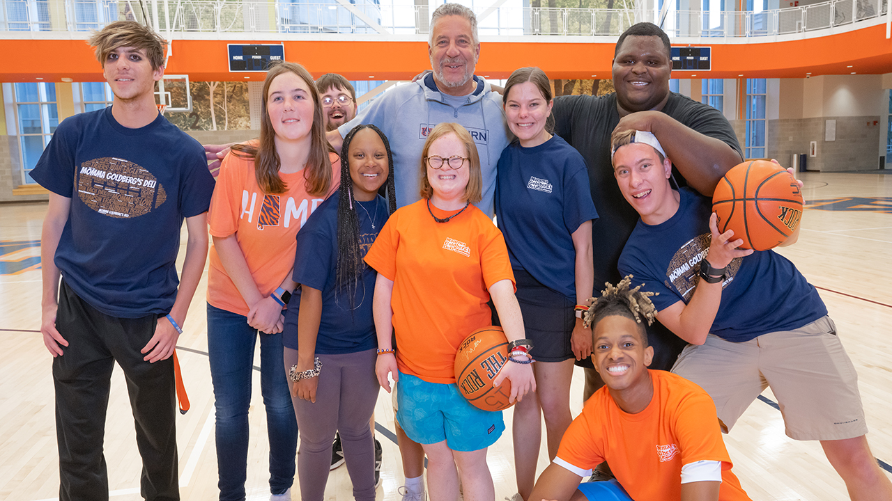 EAGLES students attend basketball camp