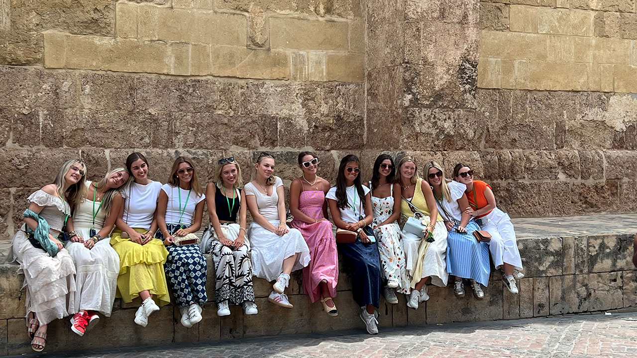 Auburn students in Seville, Spain