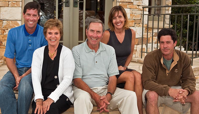The Ginn Family, including (L-R) Matt, Ann, Sam, Samantha and Mike — made the largest single commitment to scholarships in Auburn University history. College