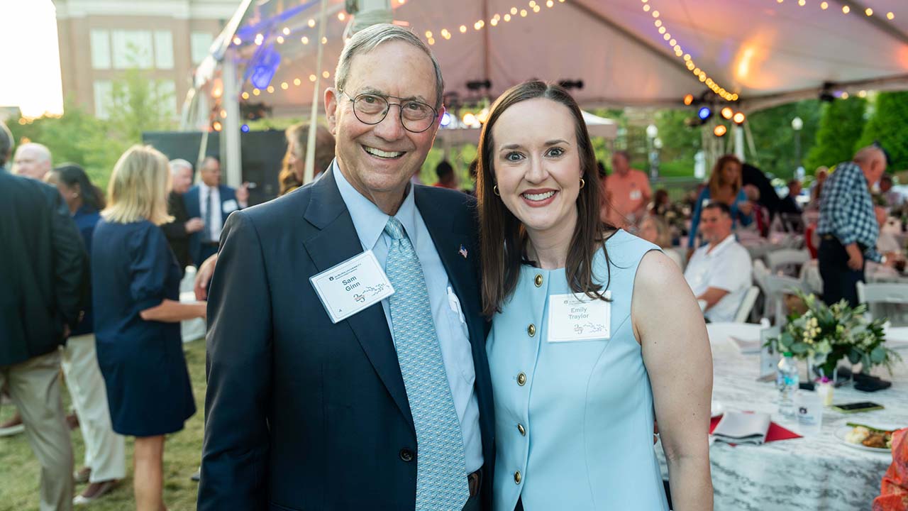 Sam Ginn and Emily Traylor at a recent Auburn event.