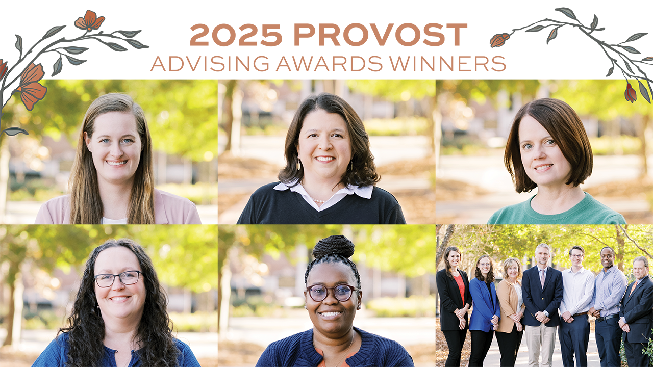 Collage of Provost Advising Award winners headshot